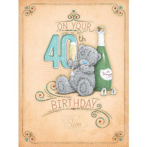 40th Birthday Large Me to You Bear Card £3.59